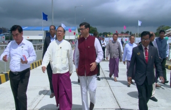 Handing over ceremony of Kaladan Vessels (1- 6) to IWT at Sittwe