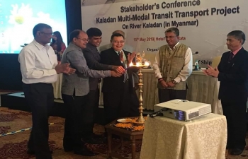 Stakeholder's Conference on Kaladan Multi-Modal Transit Transport Project on River Kaladan (in Myanmar), 15th May, 2019 at Kolkata.