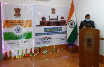 The celebrations of 75th year of India’s Independence Day at Consulate General of India, Sittwe