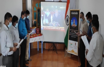 Celebration of Constitution Day on 26th November 2021 at Consulate General of India, Sittwe