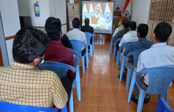 National Youth Day & Birth Anniversary of Swami Vivekanand was celebrated at the Consulate General of India, Sittwe on 12th January 2022