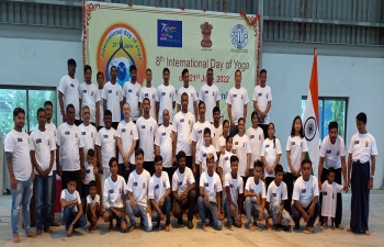 International Day of Yoga-2022" under the theme "Yoga For Humanity"  celebrated by Consulate General of India, Sittwe on 21st June 2022