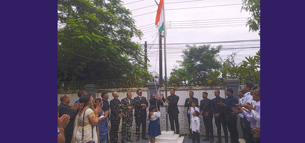The celebration of 76th Independence Day of India at Consulate General of India, Sittwe
