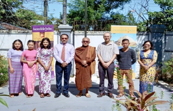 CGI Sittwe organised an interaction on Indian cultural heritage and educational facilities in India with the students and the faculty of Arakanland  College, Sittwe