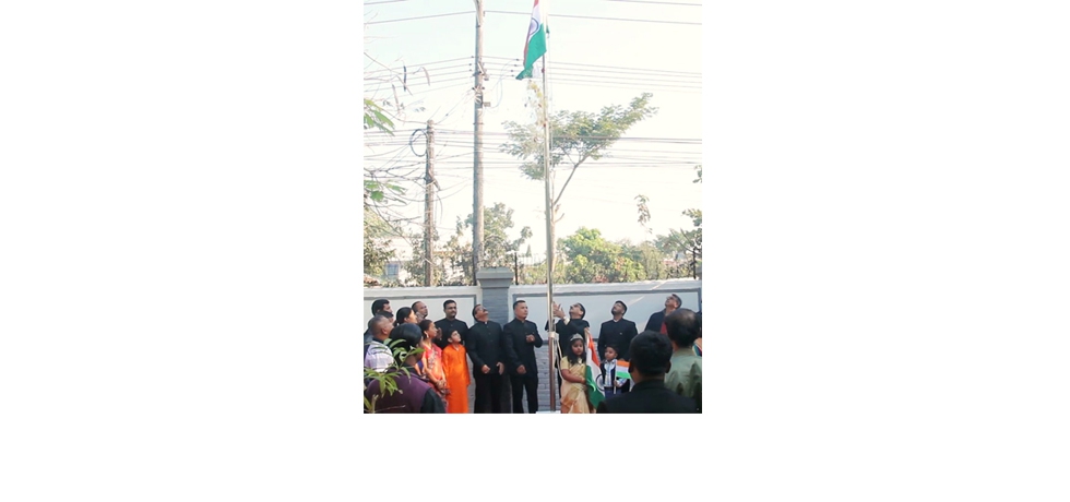 The celebration of 74th Republic Day of India at Consulate General of India, Sittwe