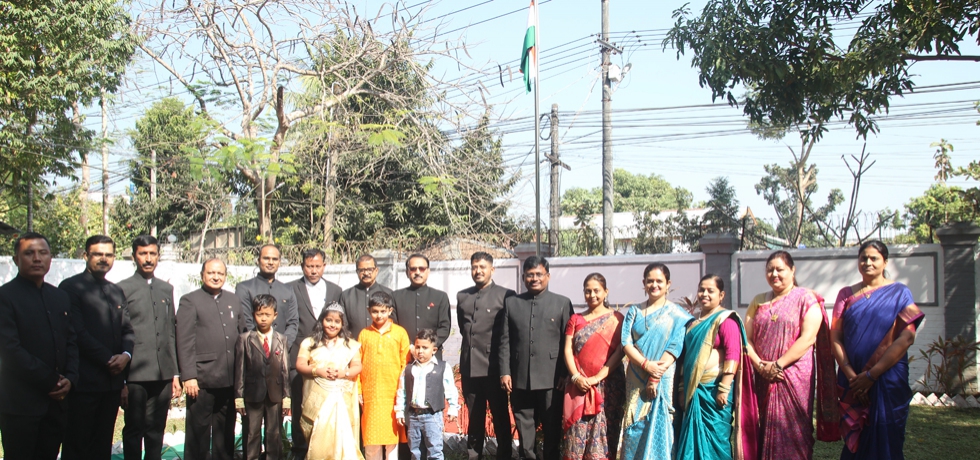 The celebration of 74th Republic Day of India at Consulate General of India, Sittwe