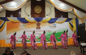 The celebration of 74th Republic Day of India at Consulate General of India, Sittwe