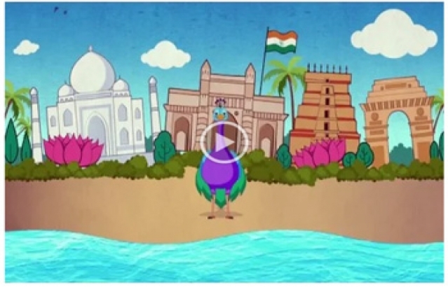 Animation film based on logo of World Hindi Conference.